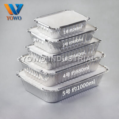 contenitori di alimento eliminabili del di alluminio 245ml di 0.06mm